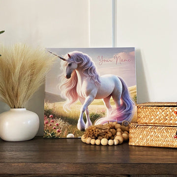 Enchant Your Space with a Custom Unicorn Canvas Sign