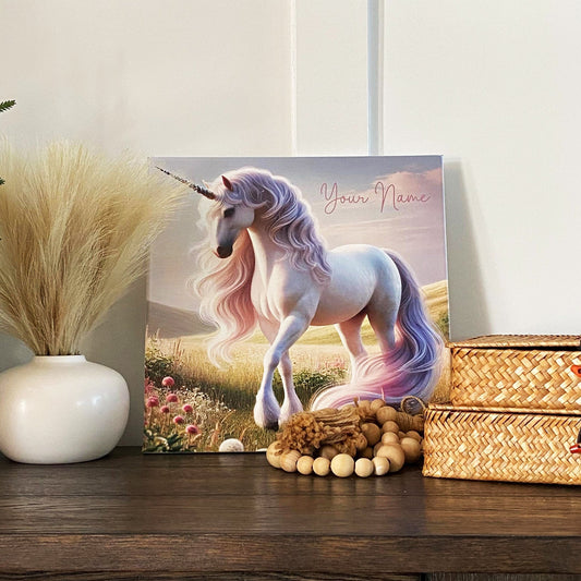 Enchant Your Space with a Custom Unicorn Canvas Sign