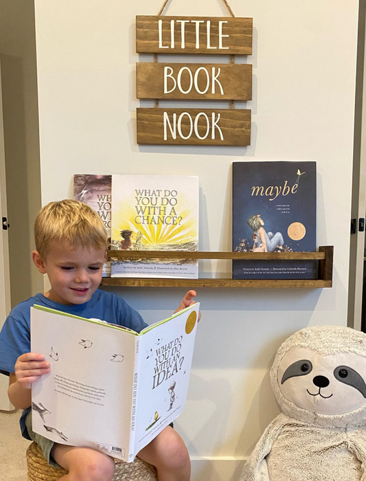 PERSONALIZED Book Nook Sign with Rope