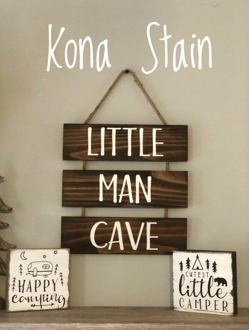 Little Man Cave Sign with Rope