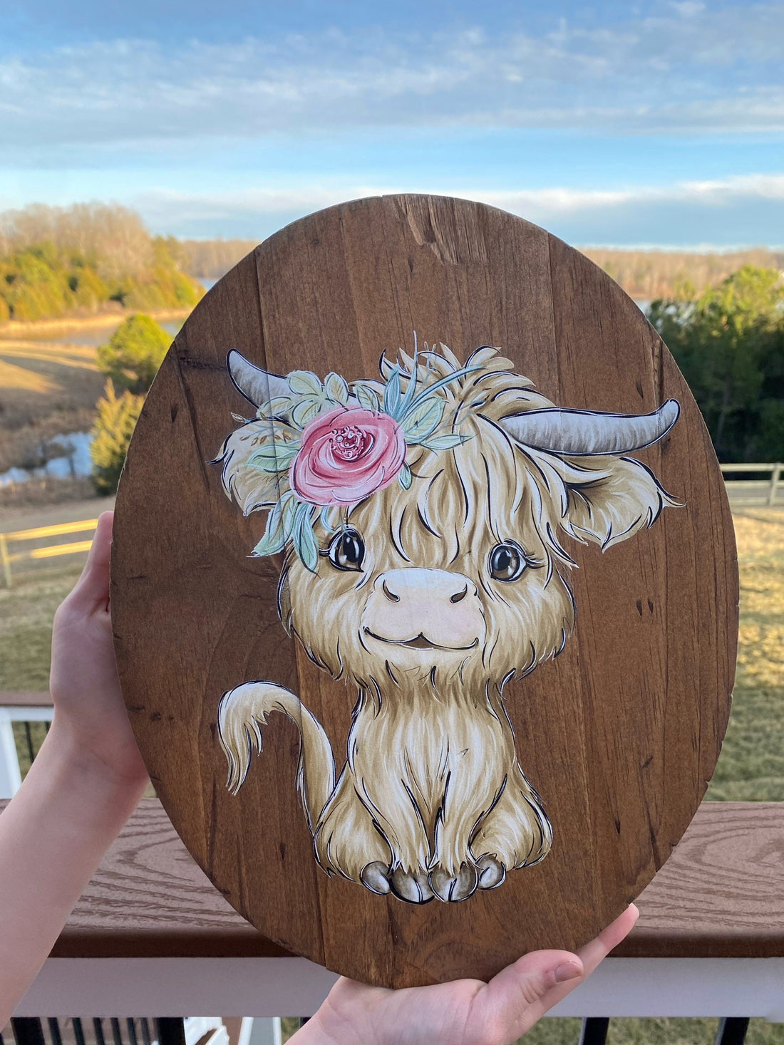 Rustic Highland Cow Wall Decor, Buffalo Nursery Art