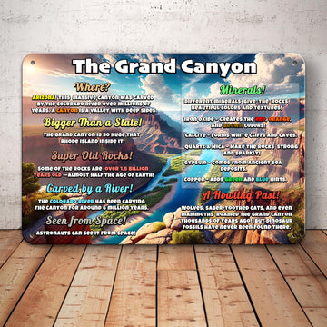 Educational Grand Canyon Sign, Geology Wall Decor, Science or Homeschool Decor