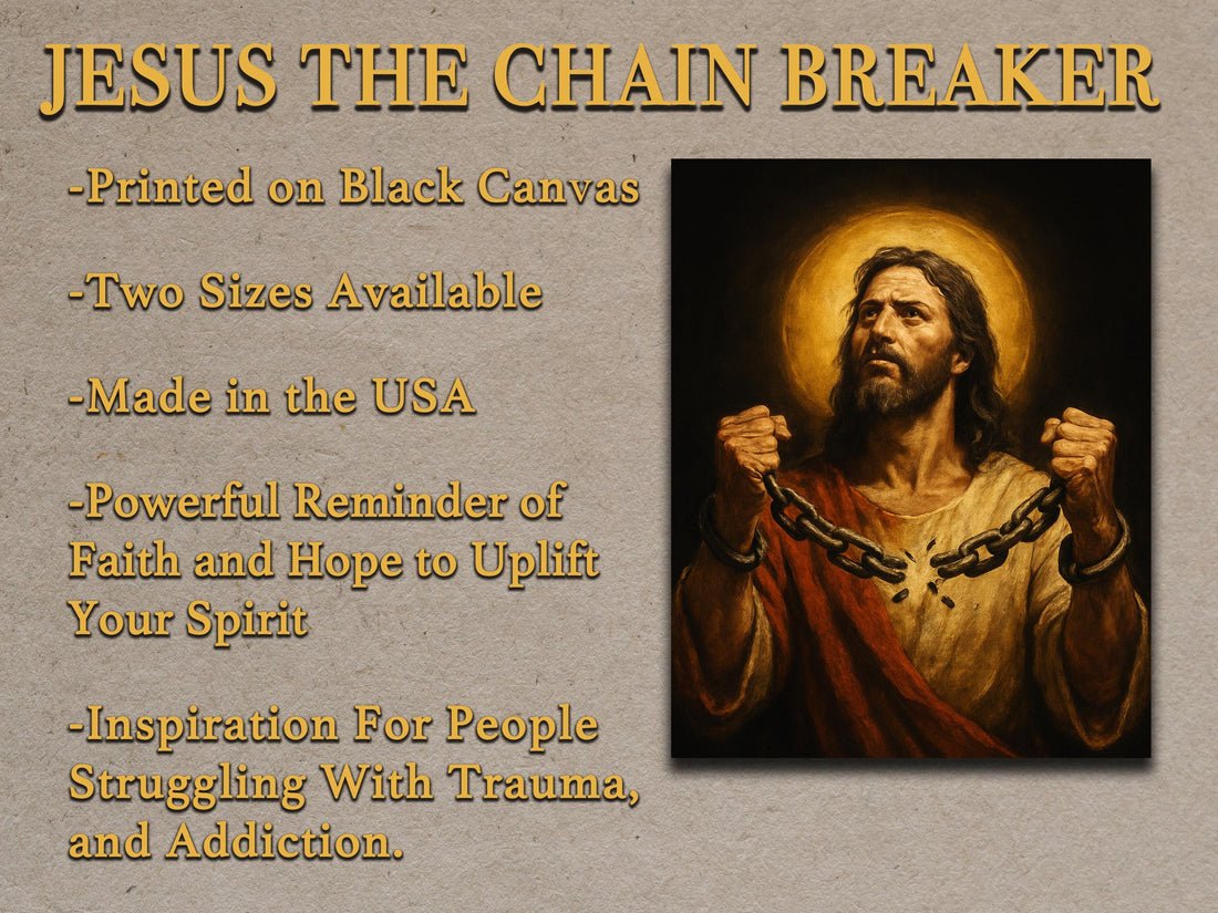 Jesus the Chain Breaker Canvas Art: Christian Home Decor