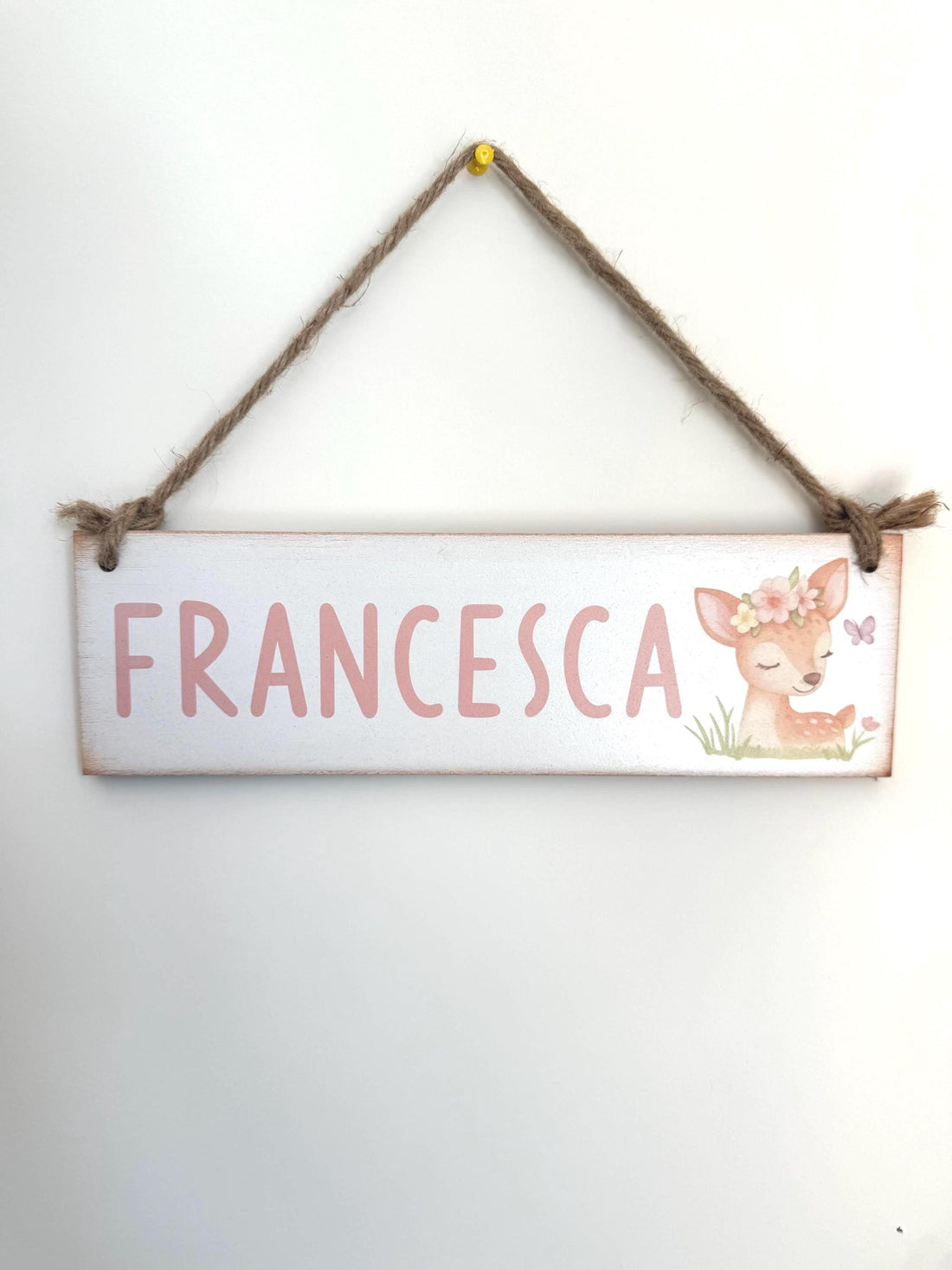 Personalized Woodland Deer Name Sign – Nursery or Kids Room Decor